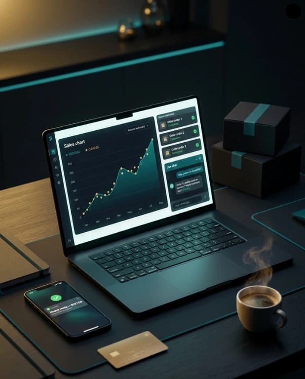 Sistema profesional con dashboard de ventas y automatizaciones