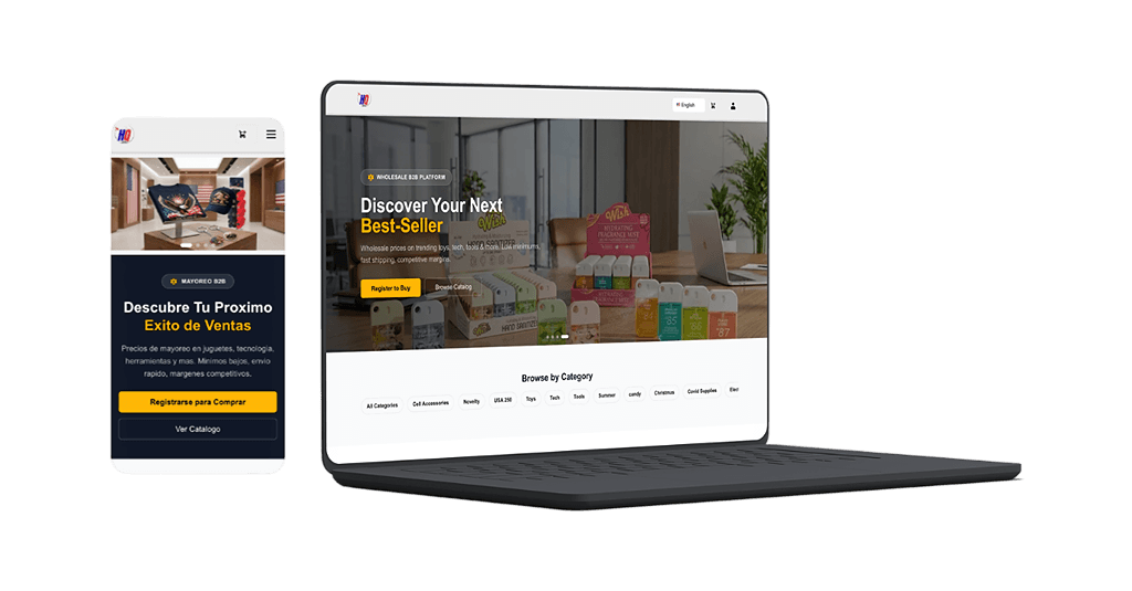 Pagina web de HQ Imports LLC